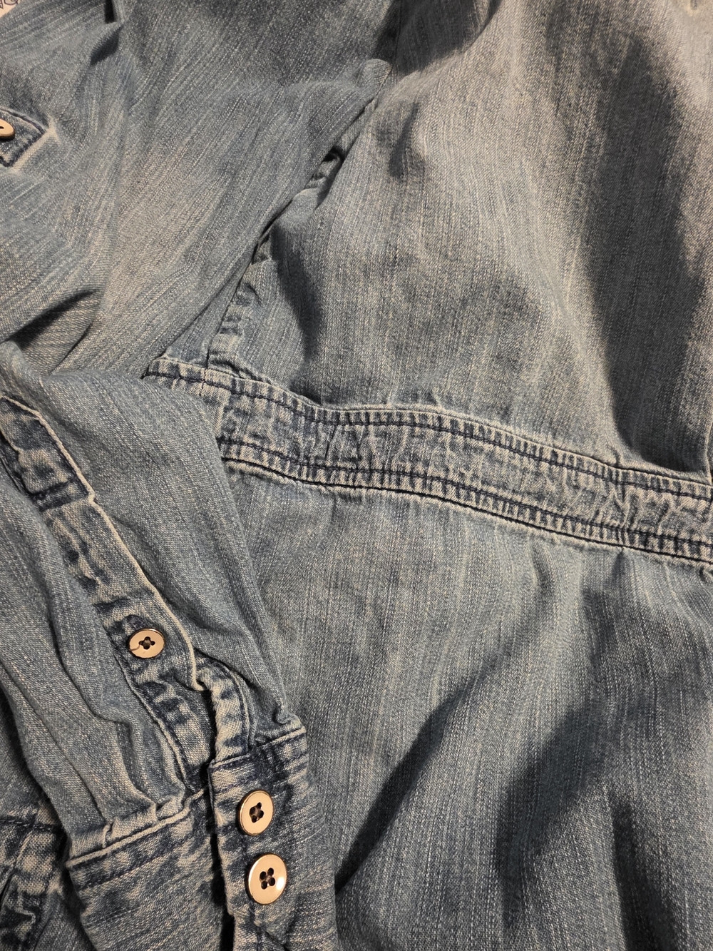 J CREW Light Wash Denim Utility Jacket with Tie Waist - Picture 10 of 10